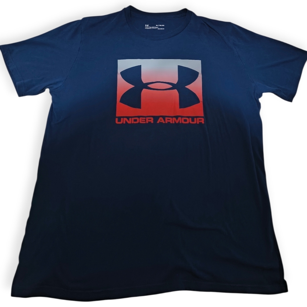 Mens Under Armour Navy Blue T-Shirt, Size XL
